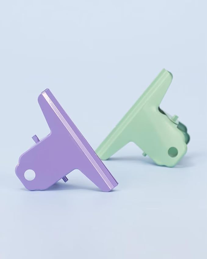 2PCS Extra Large Binder Clips Metal Large Bulldog Clips Paper Clamps Holder - Image 8