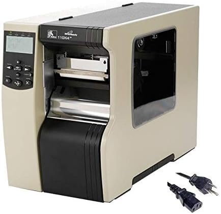 Zebra 110Xi4 Barcode Label Printer | Thermal Transfer & Direct | Industrial, 4-Inch, 203dpi, USB and Ethernet Interfaces, Power Cable (Renewed)-DeskLoop Office
