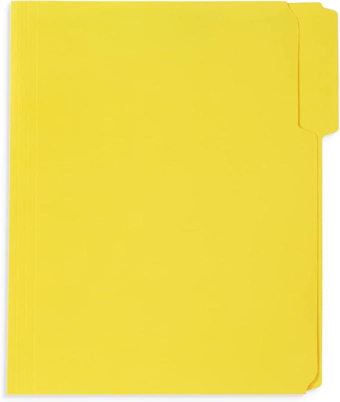 50 Yellow Fastener File Folders - Image 3