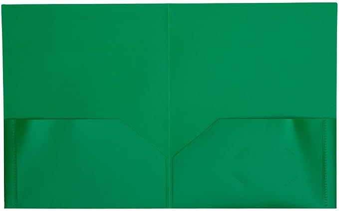 JAM PAPER Plastic 2 Pocket POP Folders - Image 2