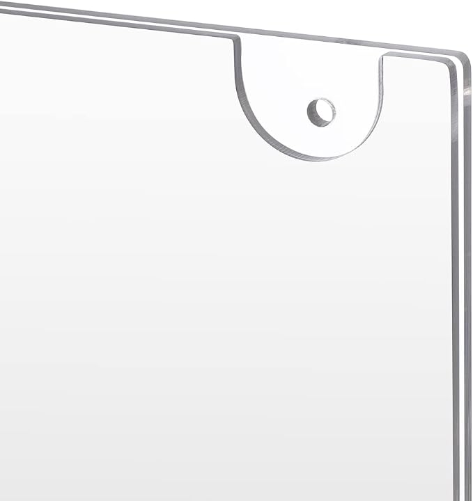 PecMuikee Acrylic Sign Holder 8.5x11, Wall Mount Acrylic Sign Holder and - Image 7
