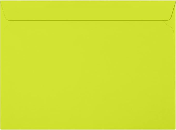 LUXPaper 9 x 12 Booklet Envelopes | Wasabi Green | 80lb. Text | 250 Qty by LUXPaper