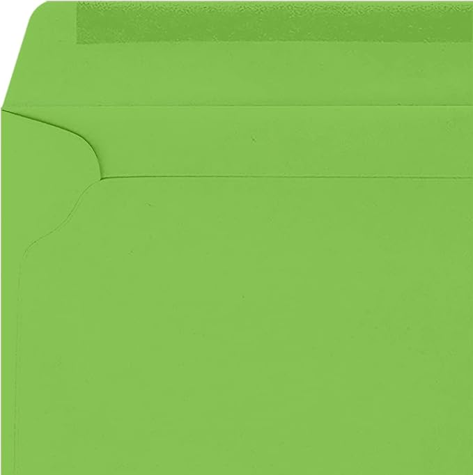 LUXPaper 9 x 12 Booklet Envelopes | Limelight Green | 80lb. Text | 500 Qty - Image 4