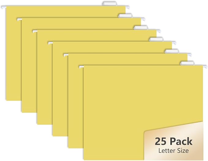 25pcs MagDurnus Hanging File Folders, Pastel Color Design, Letter Size by MagDurnus