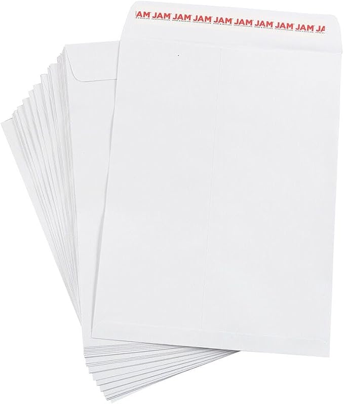 LUXPaper 9 x 12 Open End Envelopes | Peel & Press | White | 28lb. Text | 50 Qty - Image 5