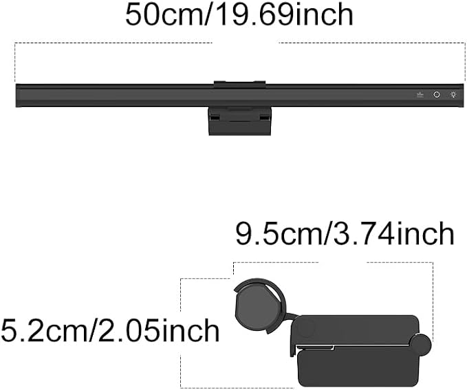 RGB Monitor Light Bar, Eye-Care Dual Light Reading Screen Lamp, 9 Modes Gaming - Image 5