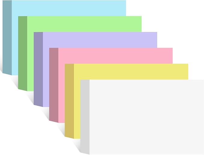 240 Count Blank Index Cards 3x5 Inch Colored Flash Cards Flashcards Heavyweight by YAGUAO