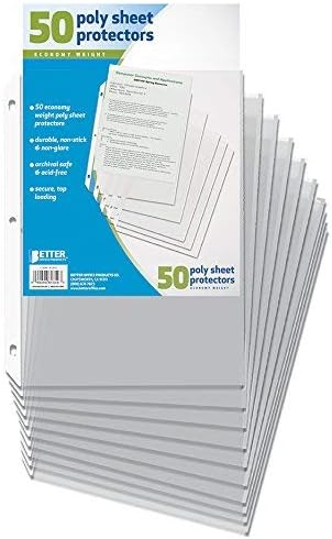 Better Office Products Clear Sheet Protectors, 50 Pack Sheet Protectors 8.5 x 11 - Image 6
