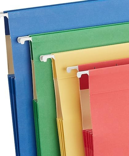 Staples Hanging File Folders, Letter Size, 3.5‑Inch Expansion, 5‑Tab Assorted - Image 5