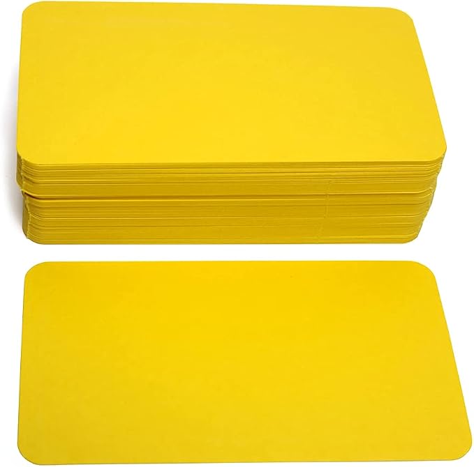 PPAPPAPPIYO 3.5x2 rounded corner index cards180gsm Thick Cardstock, Blank - Image 2