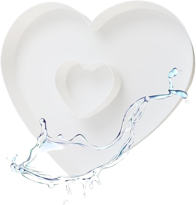 Plastic Fillable Heart Charcuterie Box, 10in Reusable Heart Shaped Tray - Image 3
