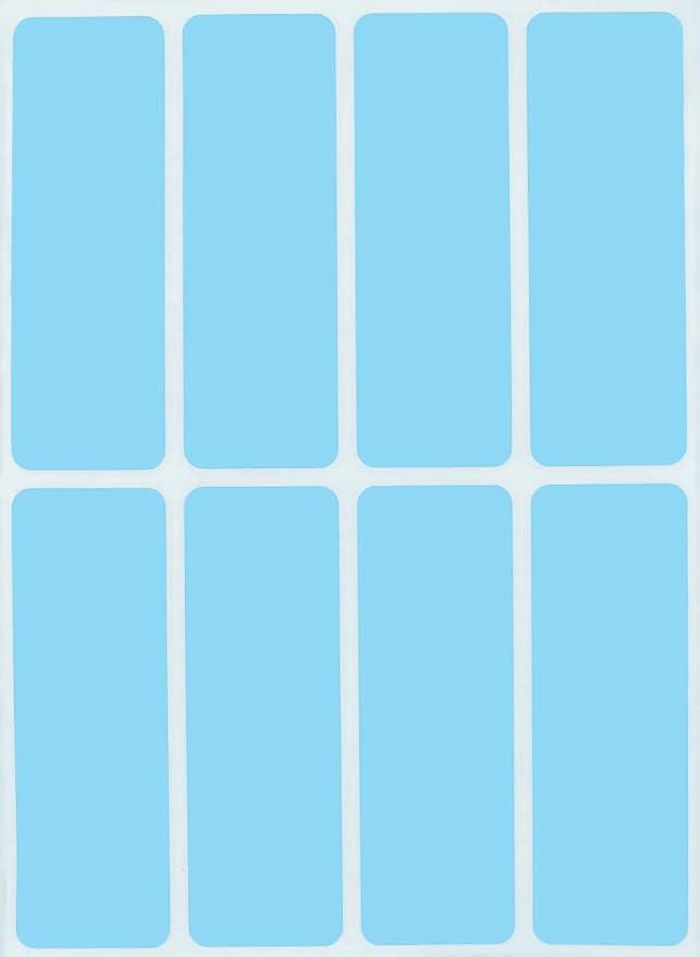 Rectangular Sticker 3x1 inch Write on Labels by RoyalGreen