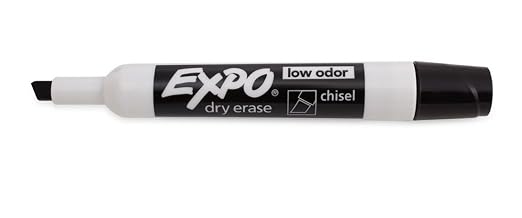 EXPO 80001 Low Odor Chisel Point Dry Erase Markers, 12 Units per Box, 144 - Image 2