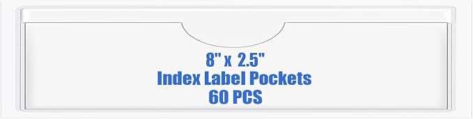 Origin-Joy 60 PCS Self Adhesive Index Card Pockets by Origin-Joy