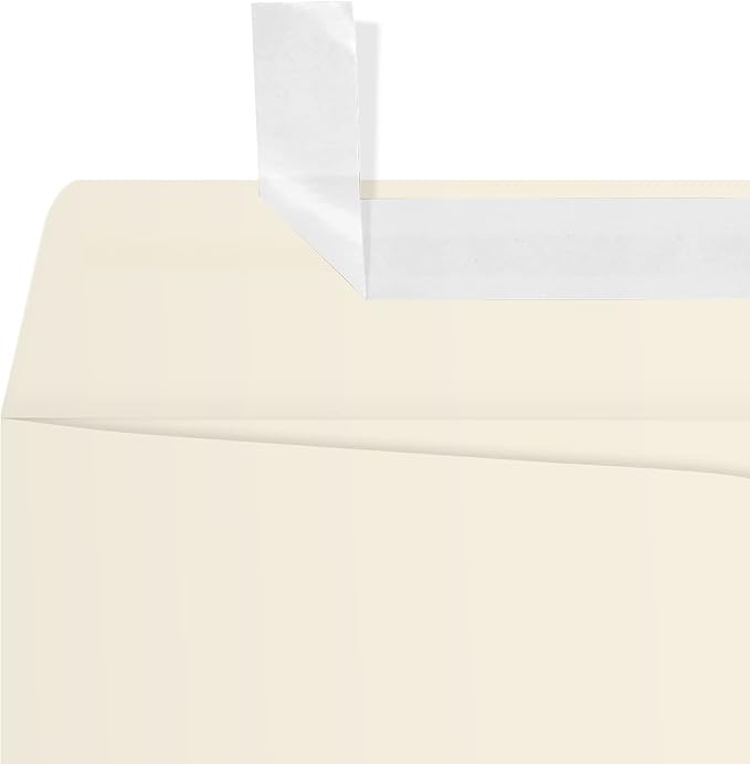 LUXPaper 9 x 12 Open End Envelopes | Peel & Press | Natural | 70lb. Text | 250 - Image 4
