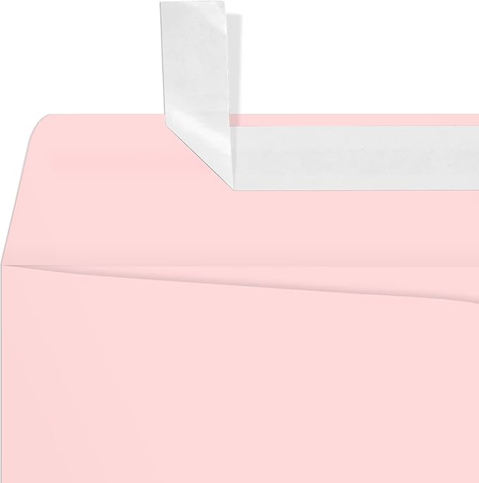 LUXPaper 9 x 12 Open End Envelopes | Peel & Press | Candy Pink | 80lb. Text | 1 - Image 4