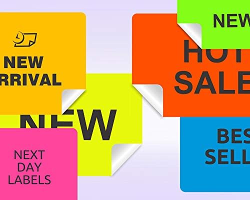 NextDayLabels - 8-1/2 x 11 Neon Color High Light Fluorescent Labels - Image 4