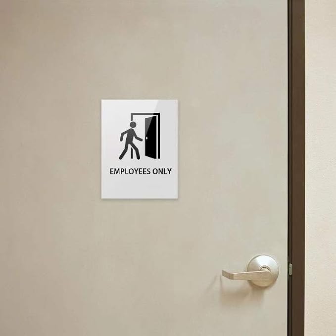 Acrylic Sign Holder 5 x 7 Wall Mount, Wall Mount Sign Holders, Plastic Wall - Image 4
