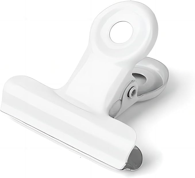Coideal White Bulldog Paper Clips, 20 Pack 2 Inch Large Metal Binder Clips by Coideal