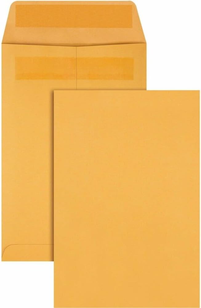 Quality Park 6-1/2 x 9-1/2 Catalog Mailing Envelopes, 28 lb Kraft Paper by Quality+Park