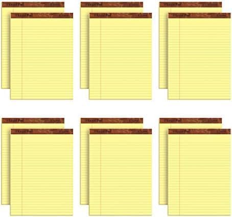 Tops 8.5 x 11.75 Legal Pads, The Legal Pad Brand, Wide Ruled, 50 Sheets Per by TOPSProducts