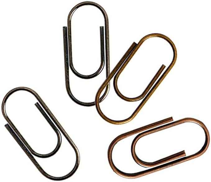 Generic 150 Pcs/Pack Mini Bronze Color Paper Clips Metal Paper Clips Notes - Image 8