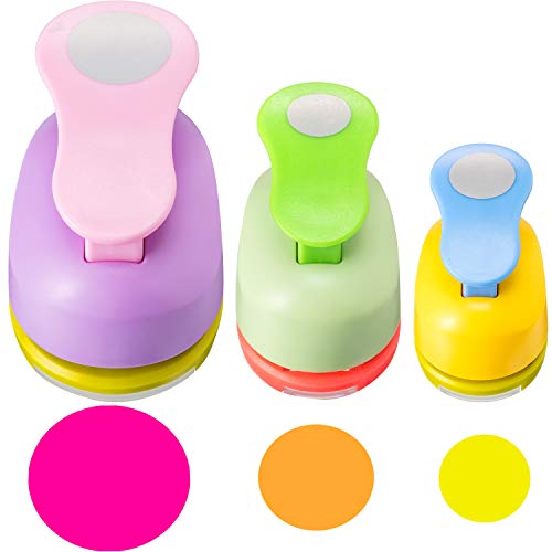 Chengu 3 Pack Circle Punch for Paper Craft 2, 1 and 5/8 Inch Punch Paper - Image 6