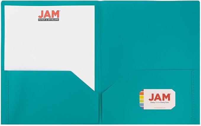 JAM PAPER Plastic 2 Pocket POP Folders - Image 5