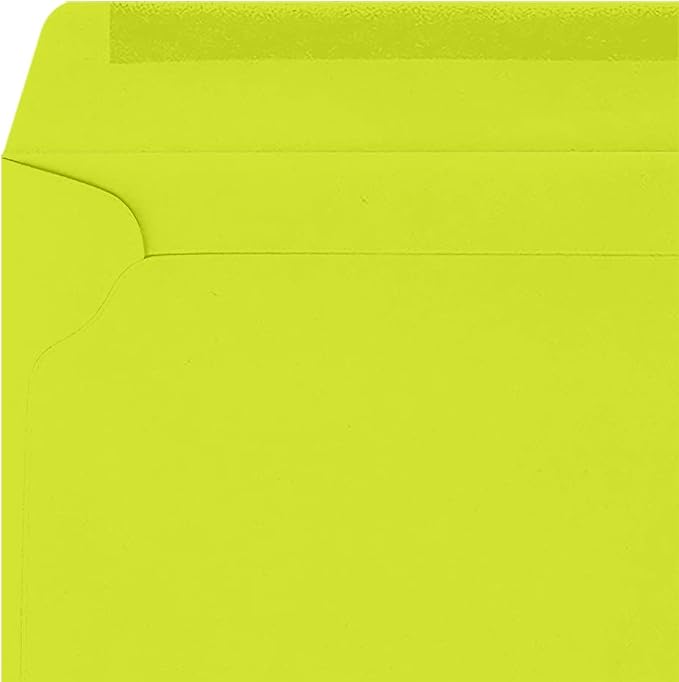 LUXPaper 9 x 12 Booklet Envelopes | Wasabi Green | 80lb. Text | 500 Qty - Image 4