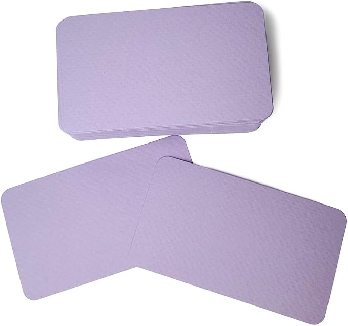 PPAPPAPPIYO 3.5x2 rounded corner index cards180gsm Thick Cardstock, Blank - Image 4