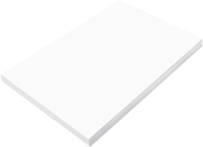 Prang Construction Paper, Bright White, 100 Sheets by Prang