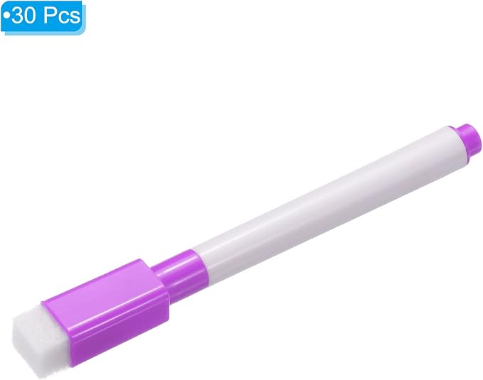 PATIKIL Dry Erase Marker Pens, 30 Pack Purple Ink Fine Point Low Odor Whiteboard - Image 3