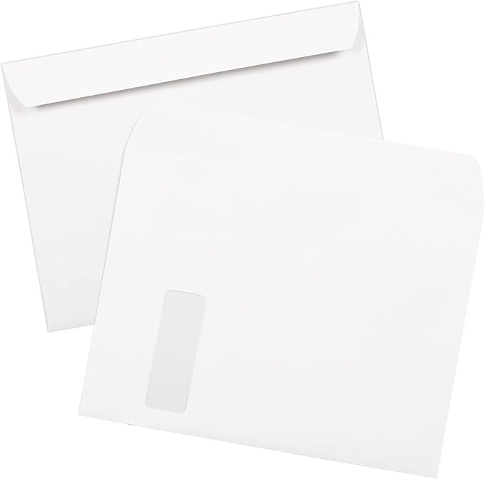 LUXPaper 9 x 12 Booklet Window Envelopes | Bright White | 28lb. Text | 1 - Image 5