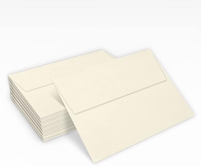 LUXPaper A7 Invitation Envelopes | Peel & Press | 5 1/4" x 7 1/4" | Natural - Image 5