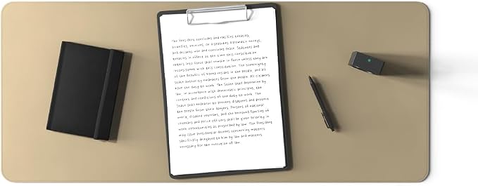 POUT TekDec Mat – Vegan Leather Desk Pad, Water-Resistant Surface, Anti-Slip - Image 4