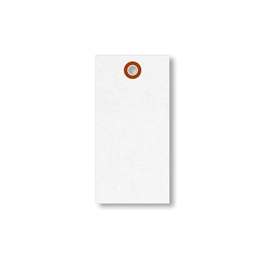 SmartSign 4.25 x 2.125 inch “White” Blank Tyvek Shipping Tags - Image 3