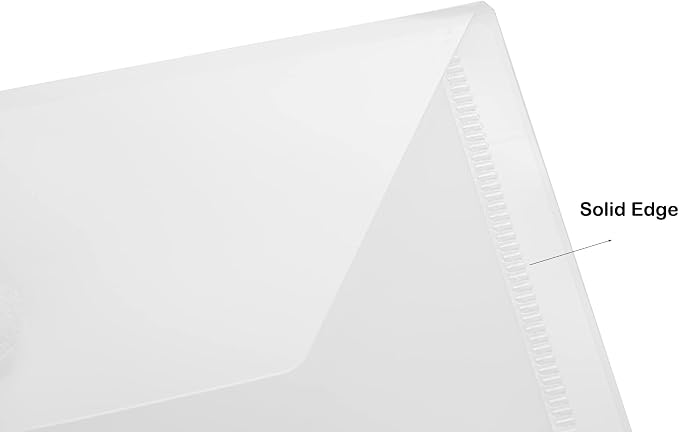 4x6 Plastic Envelopes Hook Loop Closure Coupon Receipt Storage Holder 10 Pack - Image 5