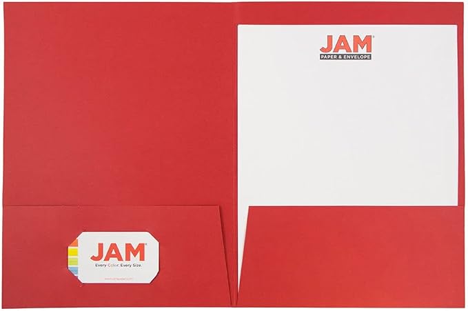 JAM PAPER Two Pocket Textured Linen Presentation Folders - Image 7