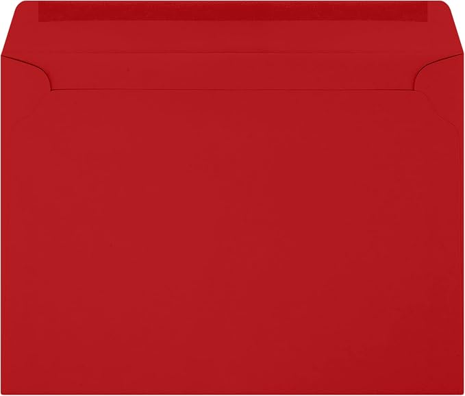 LUXPaper 9 x 12 Booklet Envelopes | Ruby Red | 80lb. Text | 250 Qty - Image 2