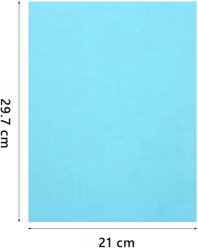 A4 Origami Paper Light Blue 100 Sheets, 8.27×11.7 inch Double Sided Color Easy Fold Big Origami Paper A4 Colored Copy Paper Thin 70gsm for Beginners, DIY handwork Art and Craft Projects (210 x 297 mm)-DeskLoop Office