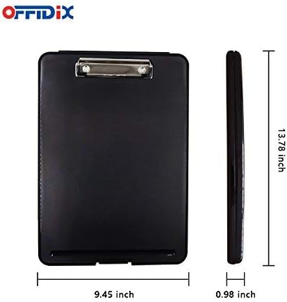 OFFIDIX Clipboard Storage Box, Plastic Paper Holder Storage Clip Board Ideal - Image 2