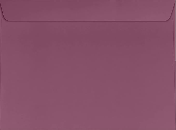 LUXPaper 9 x 12 Booklet Envelopes | Vintage Plum | 80lb. Text | 500 Qty by LUXPaper