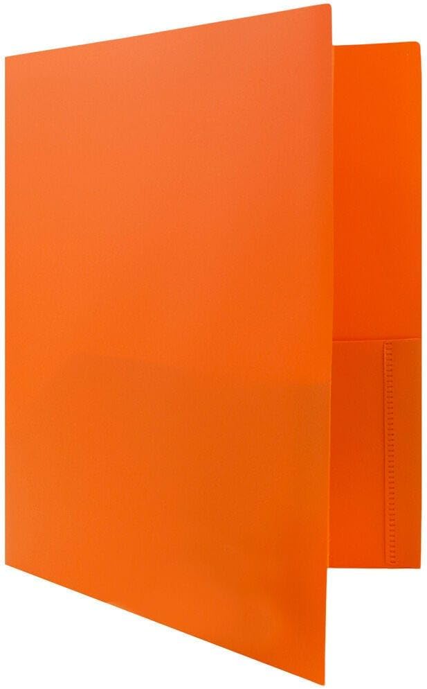 JAM PAPER Plastic 2 Pocket POP Folders - Image 3
