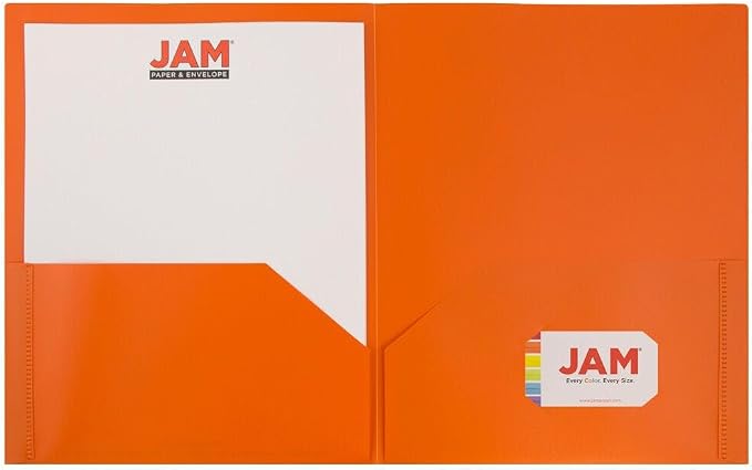 JAM PAPER Plastic 2 Pocket POP Folders - Image 5