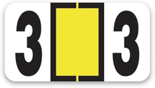 File Right Number Labels Roll – Color-Coded Numeric Filing Labels, 1-5/8" × by Unknown