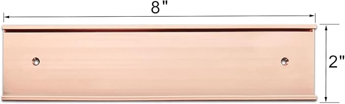 2“ × 8” Name Plate Wall Or Door Holder 5Pack Rose Gold - Image 2