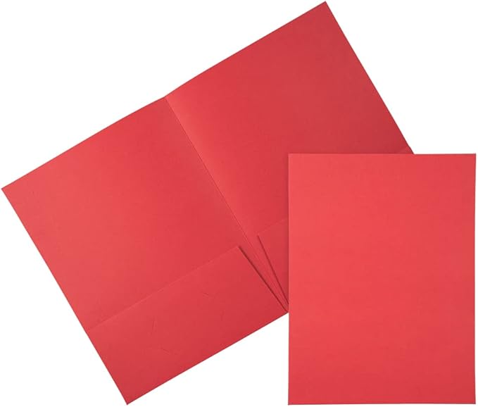 JAM PAPER Two Pocket Textured Linen Presentation Folders by JAMPaper