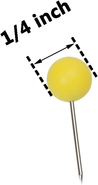 Tupalizy 100PCS 1/4 Inch Small Round Head Map Tacks Pins - Image 7