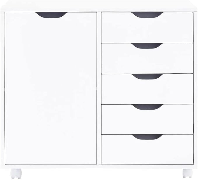 Naomi Home Amy 5-Drawer Craft & Office Storage Cabinet - Image 4