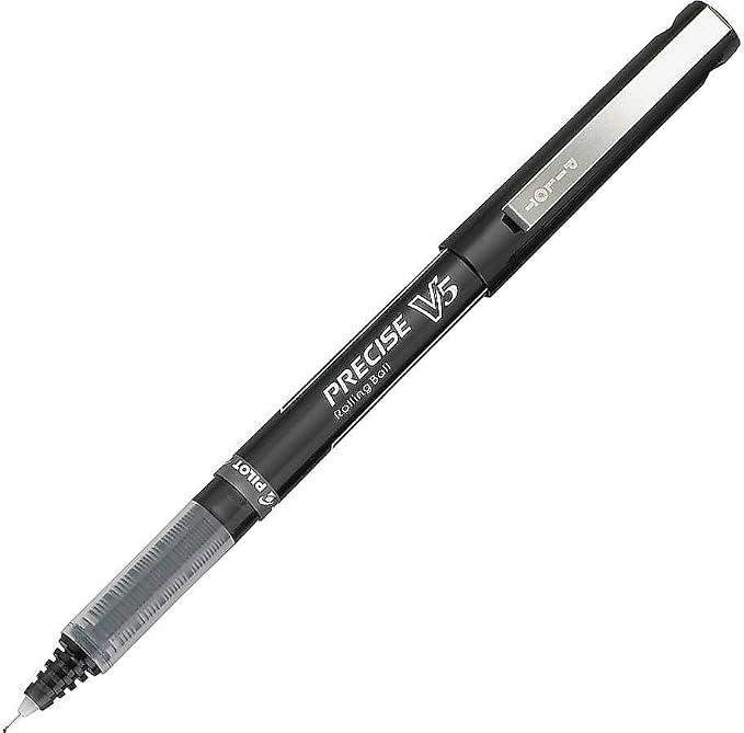 Pilot Precise V5 Rollerball Pens, Extra Fine Point 0.5 mm Black Pens, - Image 4